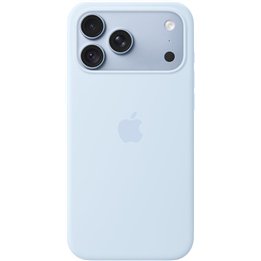Coque arrière Apple Silicon bleu clair MagSafe pour Apple iPhone 18 Pro Max