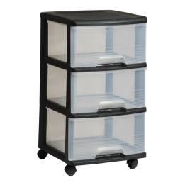 KETER BOOKCASE ON WHEELS 3x20L