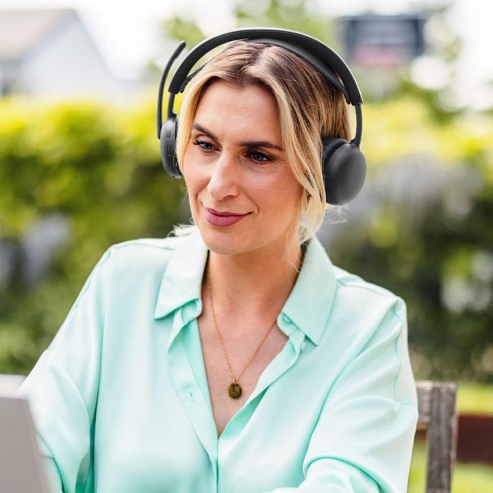 Logitech Zone Wireless 2 ES: cuffie wireless con cancellazione del rumore, tecnologia ANC ibrida adattiva, Bluetooth, certificaz