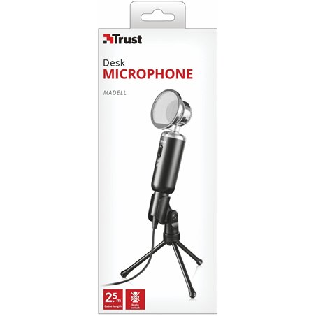 Trust Tripod Madell Desk Microphone Vintage