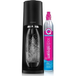 Sodastream Terra Sprudelgerät + 1 Flasche + Kohlensäure, schwarz + 2 x 0,5 l