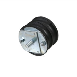 Rubber bearing engine mount side complete with spring and plate 26722