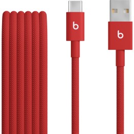 Beats câble tressé USB-A vers USB-C 1,5 m rouge feu
