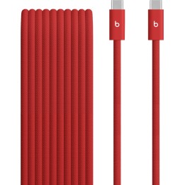 Beats USB‑C to USB‑C Woven Cable 3m – Rapid Red