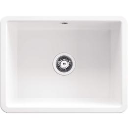 deante Lumi ZCU_610C ceramic sink 1 bowl white