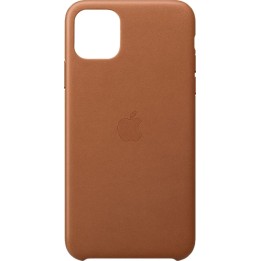 Étui en cuir Apple, marron selle, pour iPhone 11 Pro Max