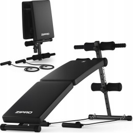 Zipro Sixbox 33354 Foldable Slanted Abdominal Exercise Bench with Regulation
