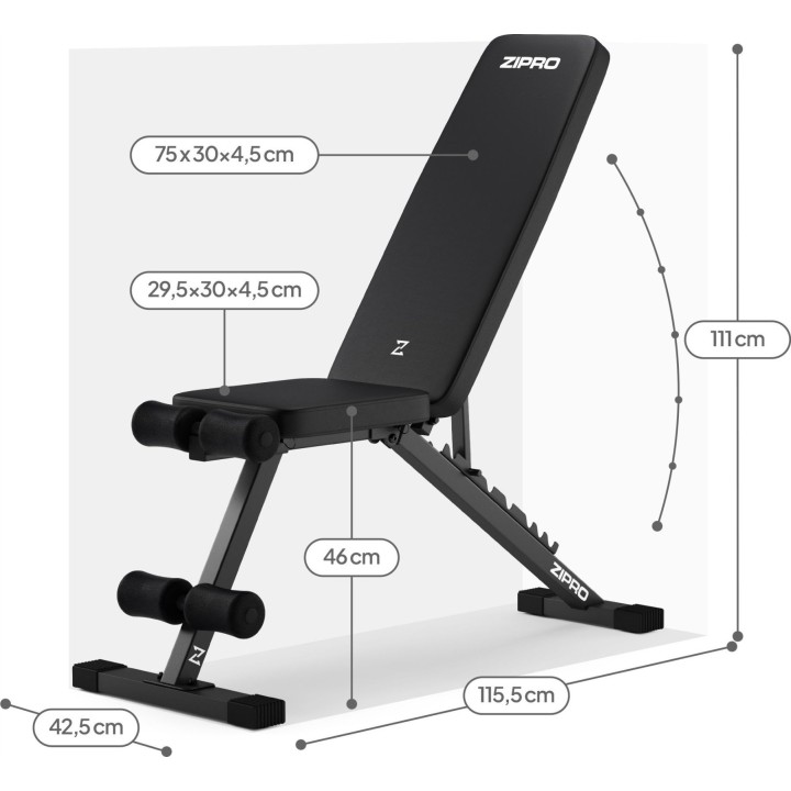 Zipro Stride 56116 Training Bench