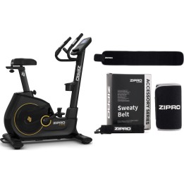 Zipro Strike Black 39335 Cyclette da camera con cintura dimagrante
