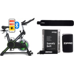 Bicicleta estática Zipro Dynamite 33368 con cinturón adelgazante