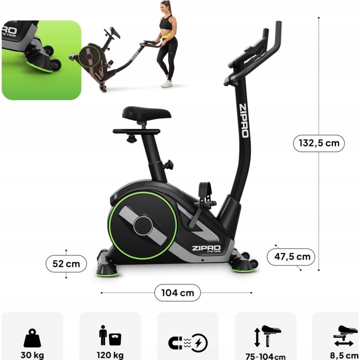 Bicicleta estática Zipro Rave 7037087