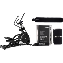 Zipro Force White 45679 Ellipsentrainer mit Schlankheitsgürtel