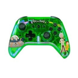 BLADE-Compatible Controller - Wireless · PC/Switch/iOS/Android · Translucent · 1.8m Cable · LED Light · Rick and Morty