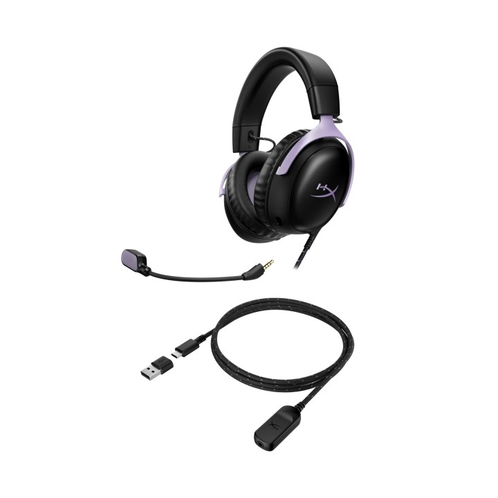 Cuffie da gioco Cloud III Black Lavender - DF7F0AA
