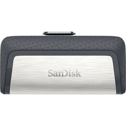 Sandisk Ultra Dual Drive USB Type-C USB-Stick 128GB USB Type-A / USB Type-C 3.2 Gen 1 (3.1 Gen 1) Schwarz , Silber