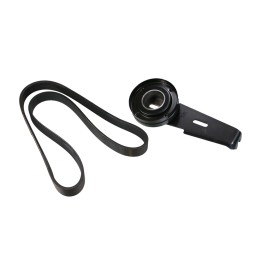 Flat belt kit with idler pulleys