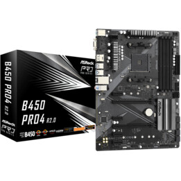 ASROCK B450 PRO4 R2.0 (AM4) (D)
