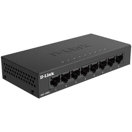 D-Link DGS-108 switch Gigabit de 8 puertos metálico negro