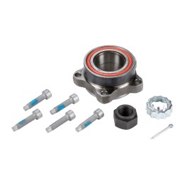 Front wheel bearing kit with ABS sensor ring FT22103