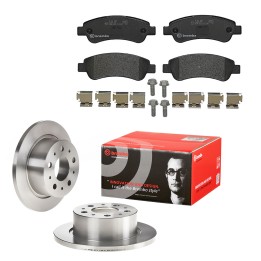 Rear brake disc set & brake pads