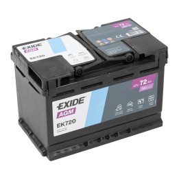 AGM battery 72AH 760A EK720 Exide