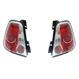 Conjunto de luzes traseiras com moldura preta