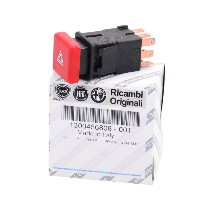 Hazard warning light switch, square 1300456808