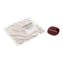 Panda logo wheel centre cap in deep cherry red 735553884