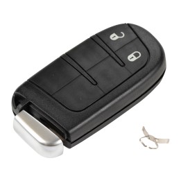 Key casing with button, without blank *black* Chry-SH-18A1-A#