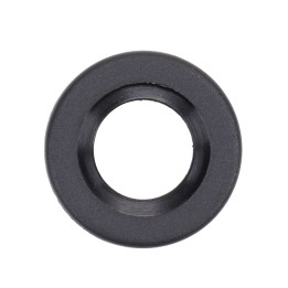 Window crank rosette, black Miraglio 110/32