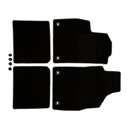 Set di tappetini da 4 pezzi, nero 3011/3050