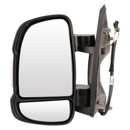 Left-hand wing mirror, electrically adjustable, temperature sensor, 16W, short mirror arm SPJ E-2325