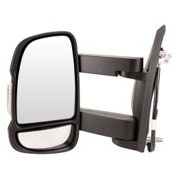 Left-hand wing mirror, long arm, electrically adjustable, heated, temperature sensor, 16 W SPJ E-4019