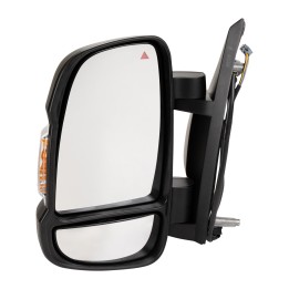 Left-hand electric wing mirror with temperature sensor, foldable, 16W, short mirror arm SPJ E-3881