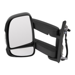 Left-hand wing mirror, electrically adjustable, temperature sensor, 16W, long mirror arm SPJ E-2369