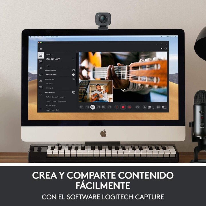 WEBCAM LOGITECH STREAMCAM GRAPHITE