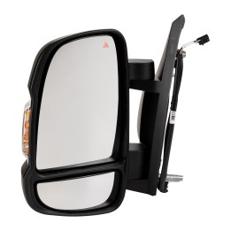 Left-hand wing mirror, electrically adjustable, temperature sensor, 16W, short mirror arm SPJ E-3879