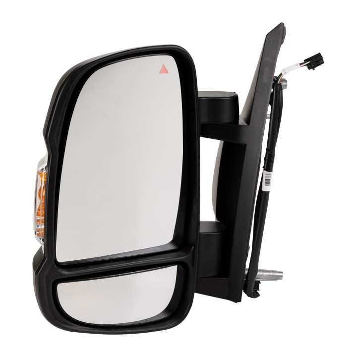 Left-hand wing mirror, electrically adjustable, temperature sensor, 16W, short mirror arm SPJ E-3879