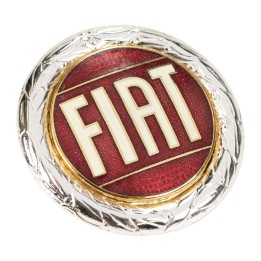 FIAT round silver badge 9176