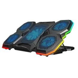 RAMPAGE : BASE DE REFROIDISSEMENT POUR ORDINATEUR PORTABLE AVEC ÉCLAIRAGE RGB