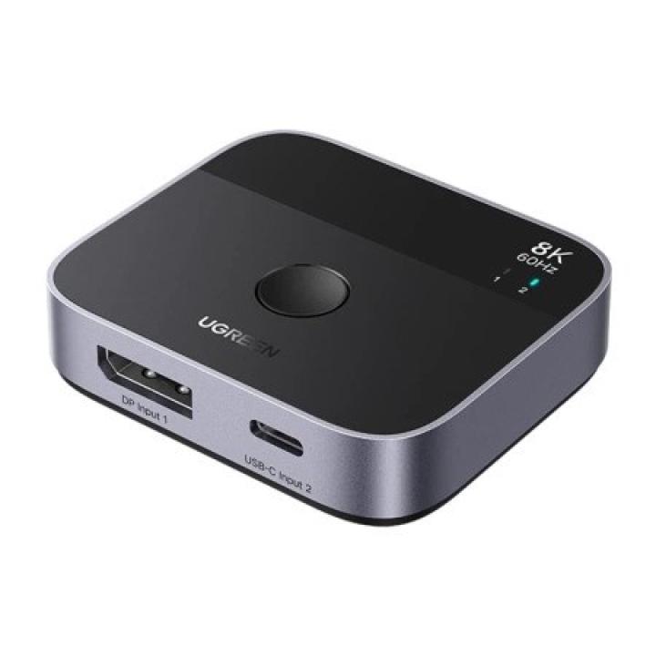 Switch Ugreen da DisplayPort/USB-C a USB-C, grigio