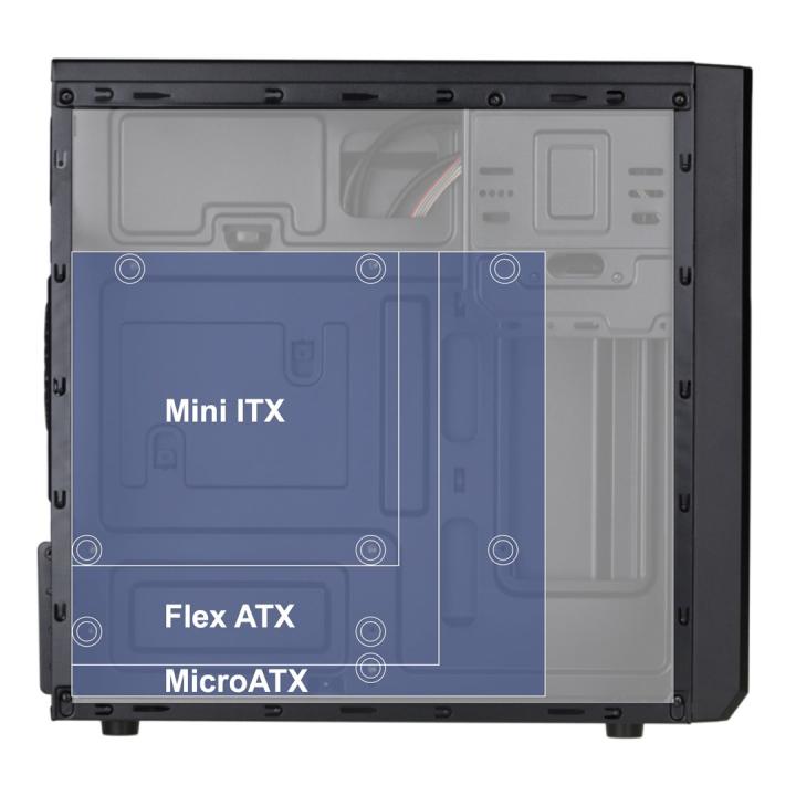 Akyga AK17BK caixa de computador Micro Torre Preta