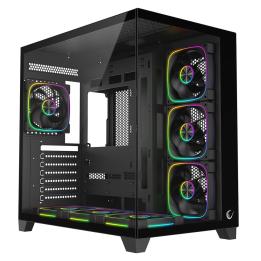 RAMPAGE CAIXA DE PC COM VIDRO TEMPERADO preta