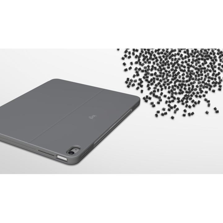 Logitech Combo Touch QWERTY Internacional dos EUA com Smart Connector, cinzento