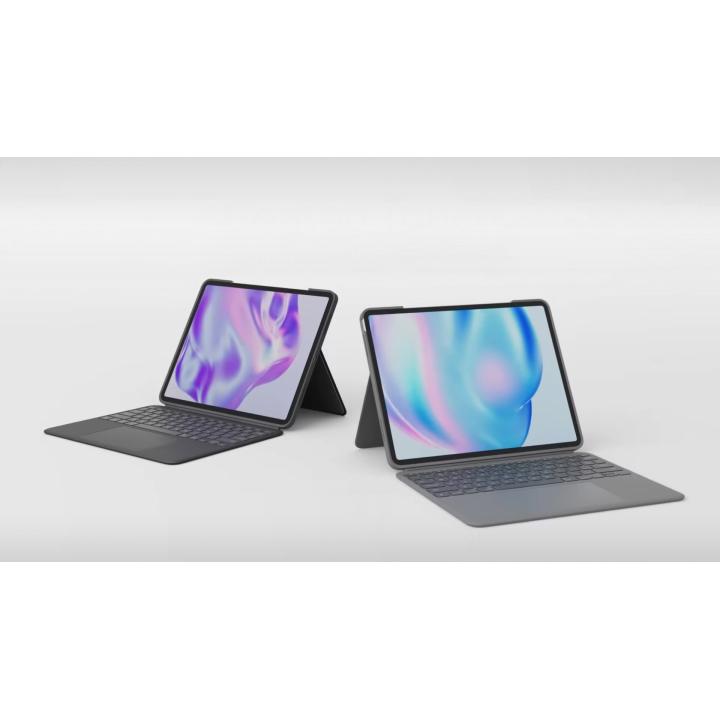 Logitech Combo Touch QWERTY Internacional dos EUA com Smart Connector, cinzento