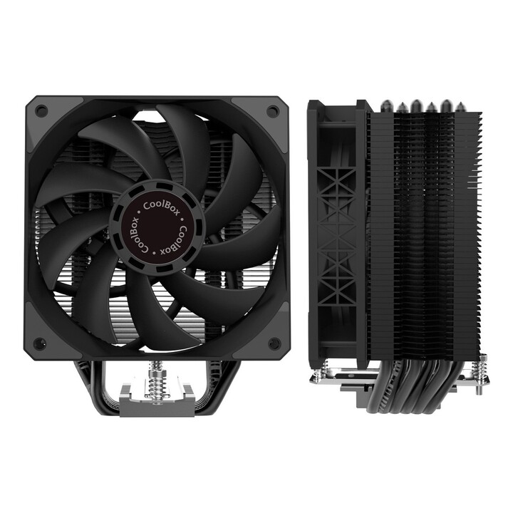 Refrigerador de CPU Coolbox H6 Multisocket, preto