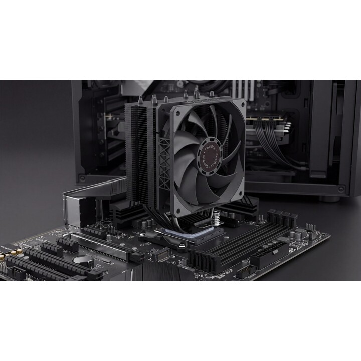Refroidisseur de CPU Coolbox H6 multisocket noir