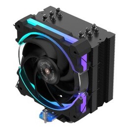 Cooler per CPU Coolbox H6 Ring Multisocket nero ARGB