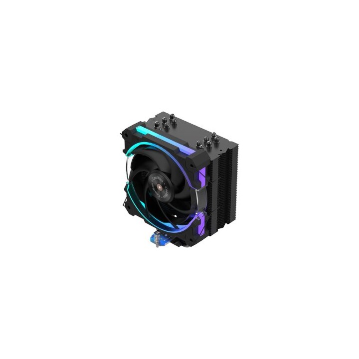 CPU Cooler Coolbox H6 Ring Multisocket Black ARGB