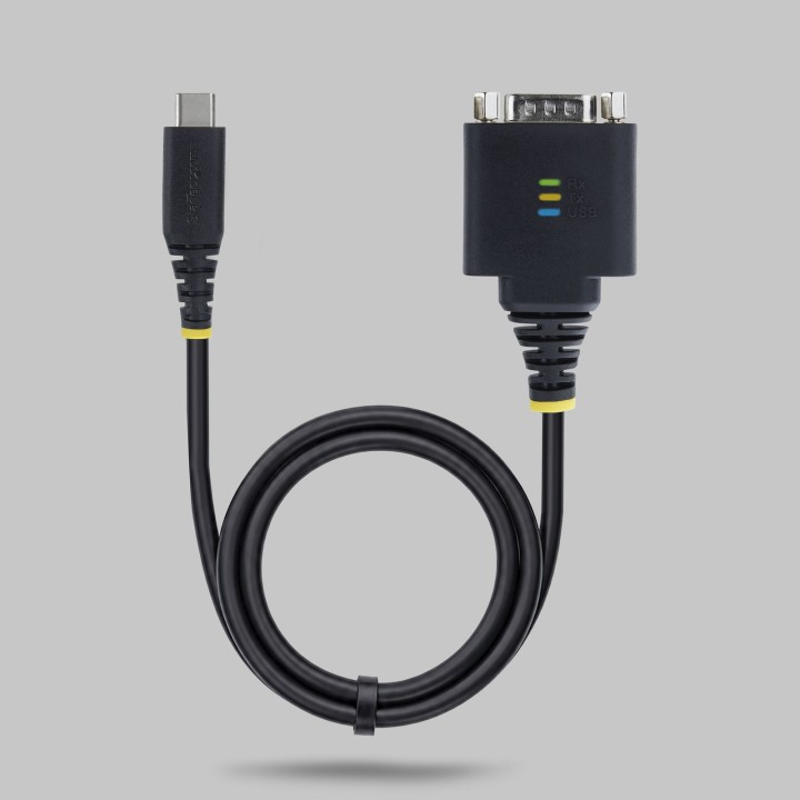 STARTECH.com 1P1FFC-USB-C-SERIAL USB-C-Seriell-Adapter RS-232 Schwarz